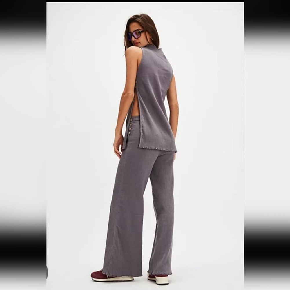 NWT FREE PEOPLE Summer Dream SetColor: Steel Grey Size: M - Picture 2 of 4
